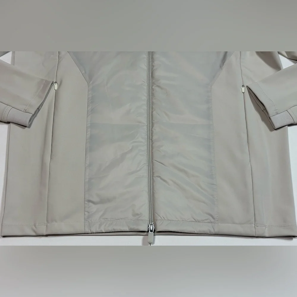 G/FORE Hybrid Performance Full Zip Stretch Nylon Golf Jacket pocket Stone size M